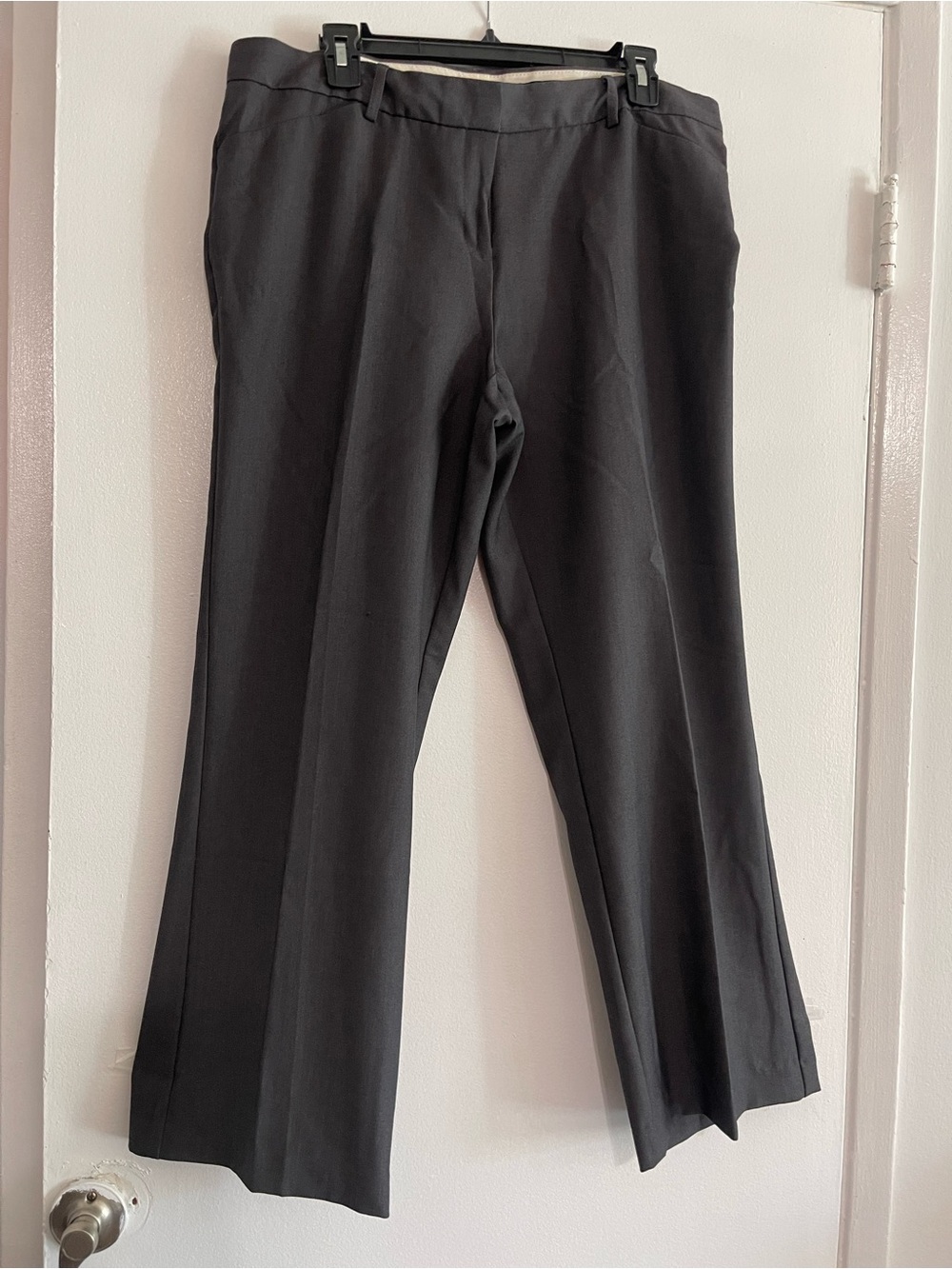 Metaphor Dark Grey Wide-Leg Dress Pants